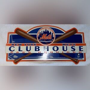 New York Mets Clubhouse 18x8.25in Sign MLB WincraftSports
